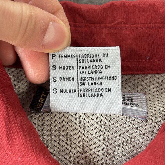 Columbia Omni Dry GRT Women's S Red Long Sleeve Button Down Shirt Outdoor Hiking - Picture 8 of 16